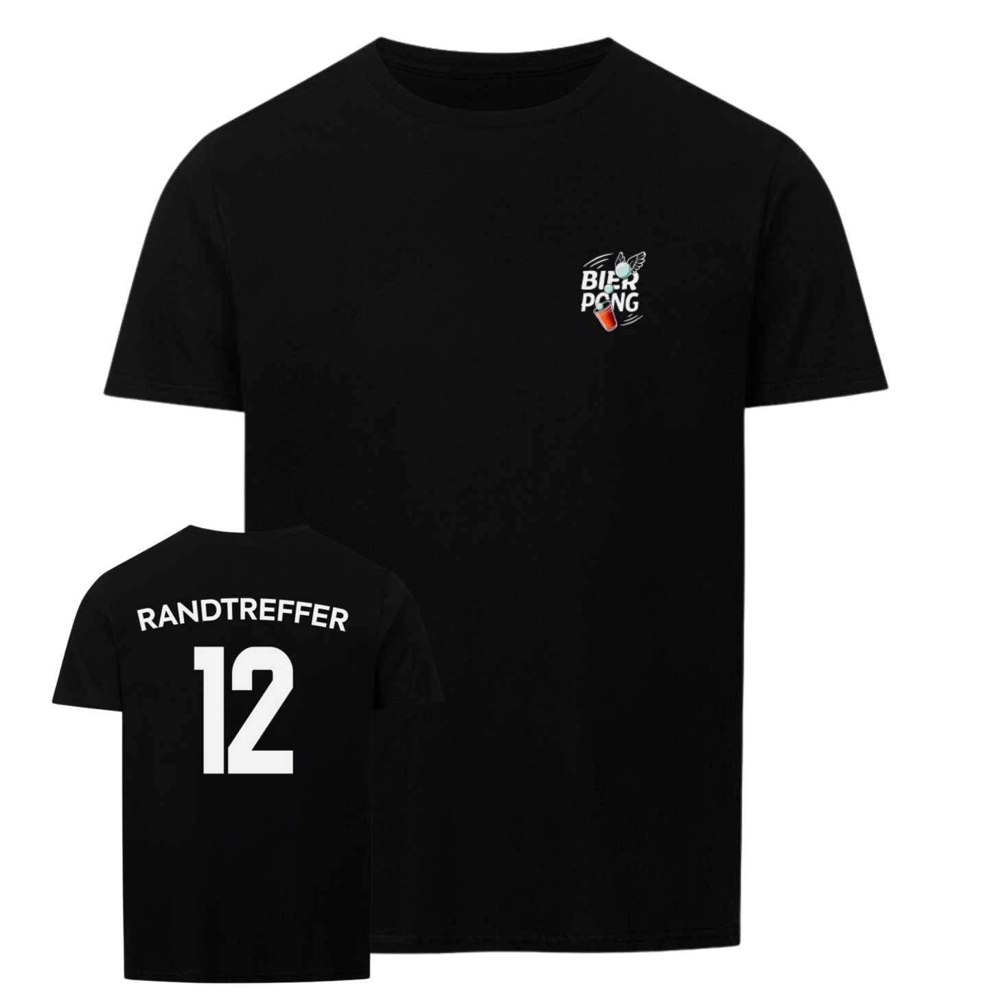 Bier Pong Team T-Shirt: Randtreffer | Unisex