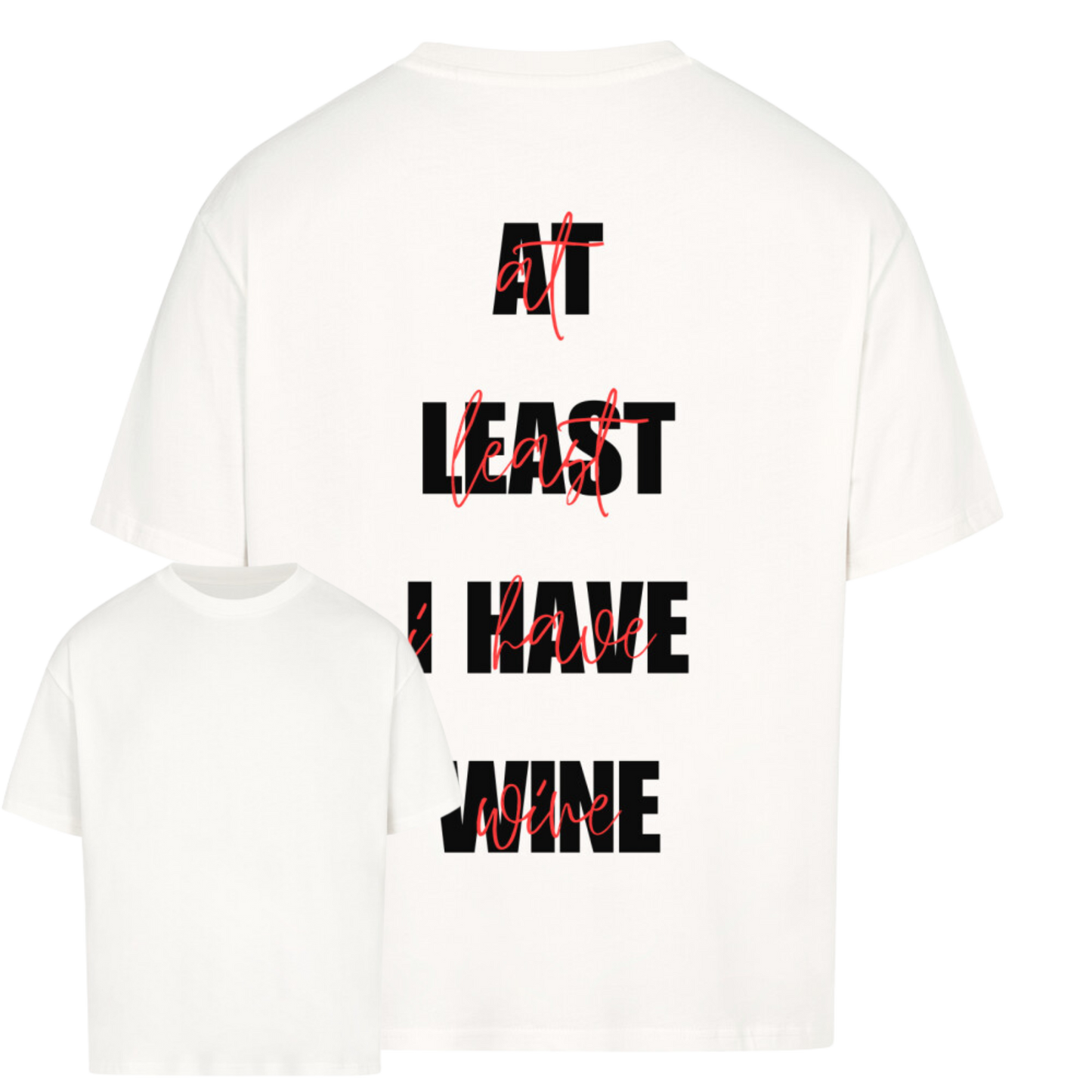At least - Wine Oversized Shirt