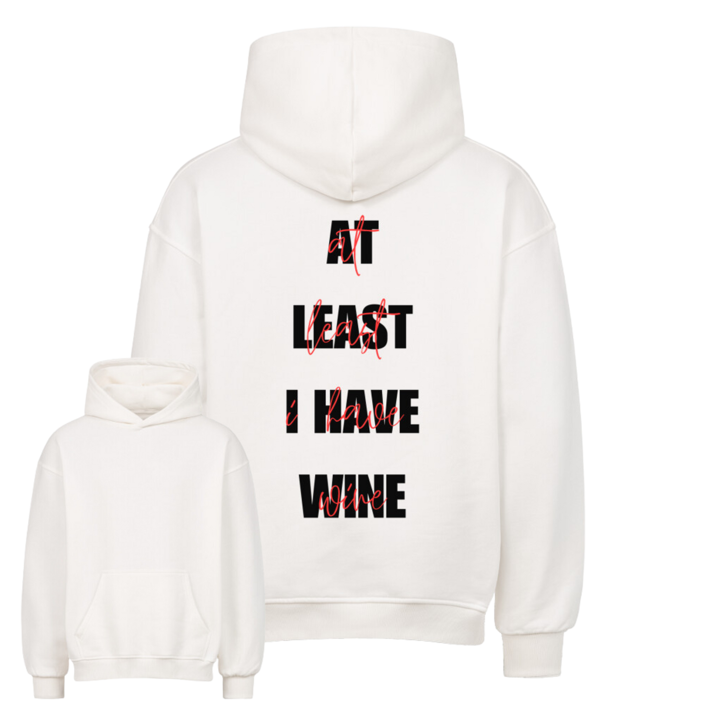 At least - Wine Oversized Hoodie
