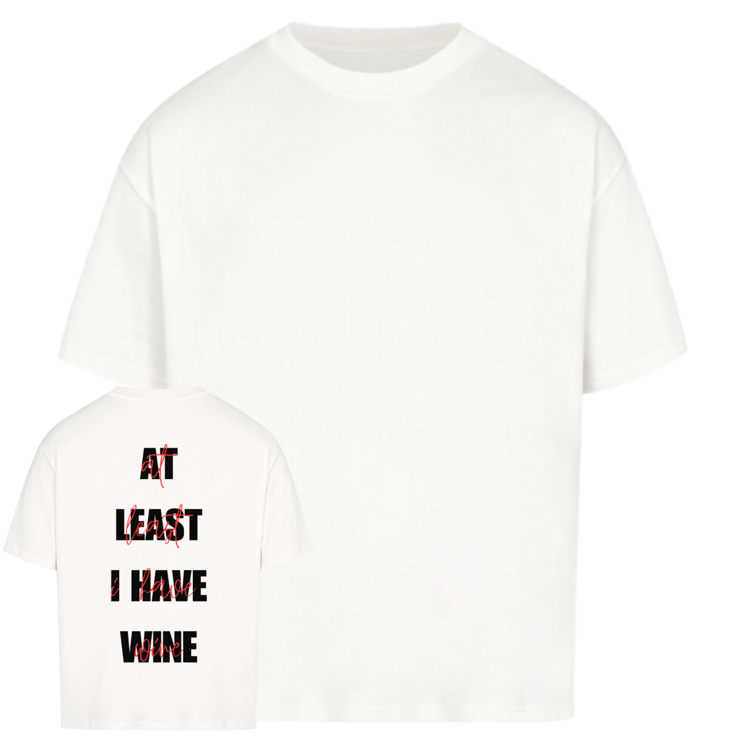 At least - Wine Oversized Shirt