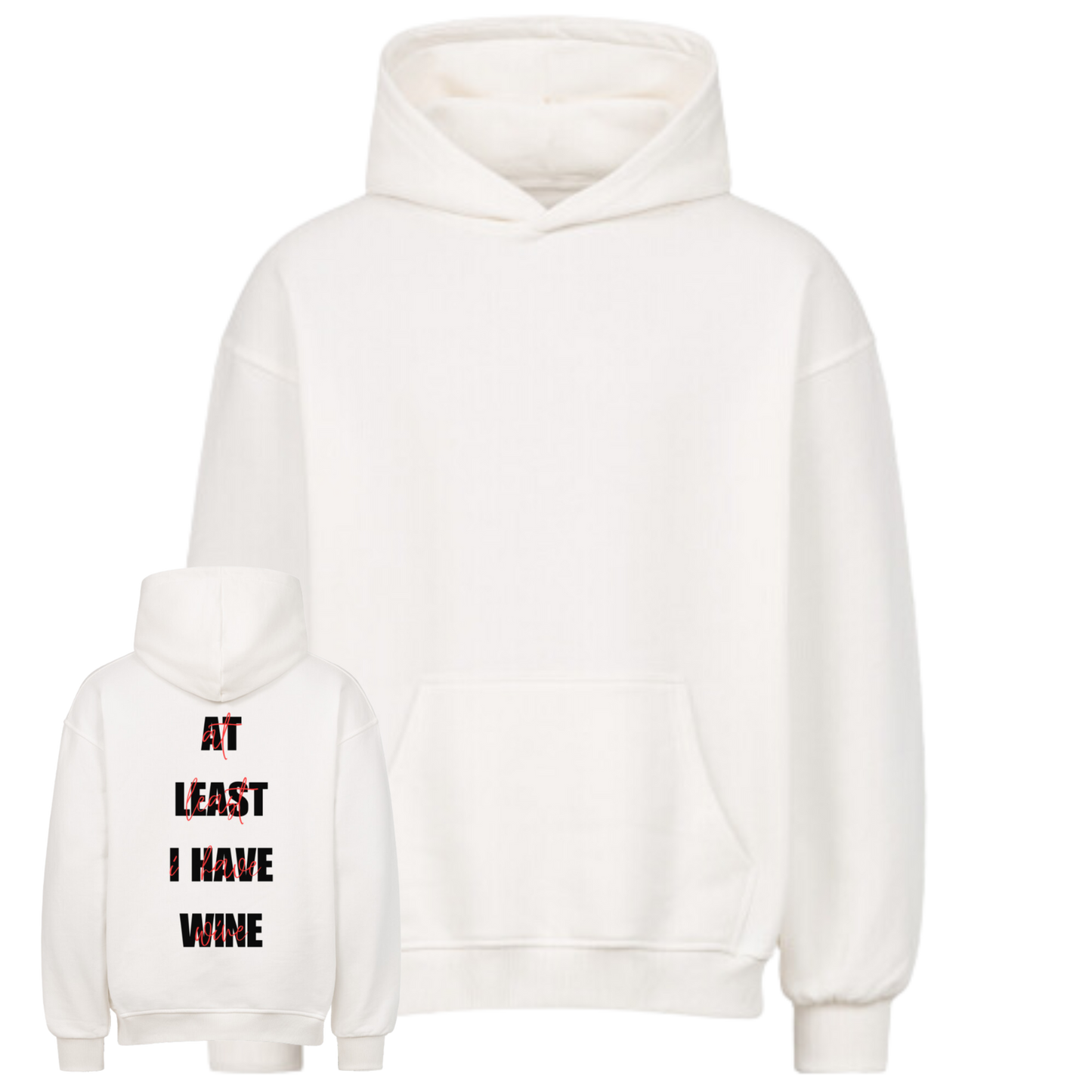 At least - Wine Oversized Hoodie