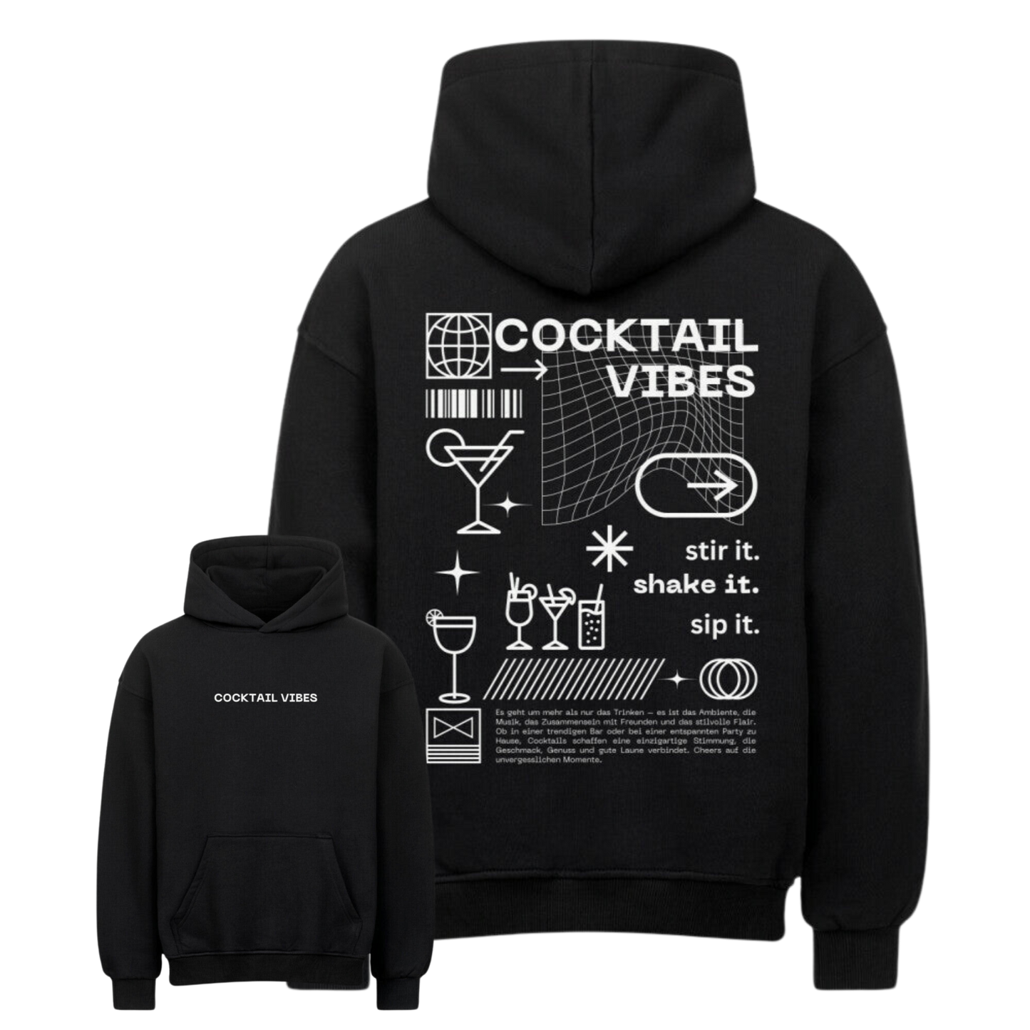 Cocktail Vibes 2.0 Oversized Hoodie