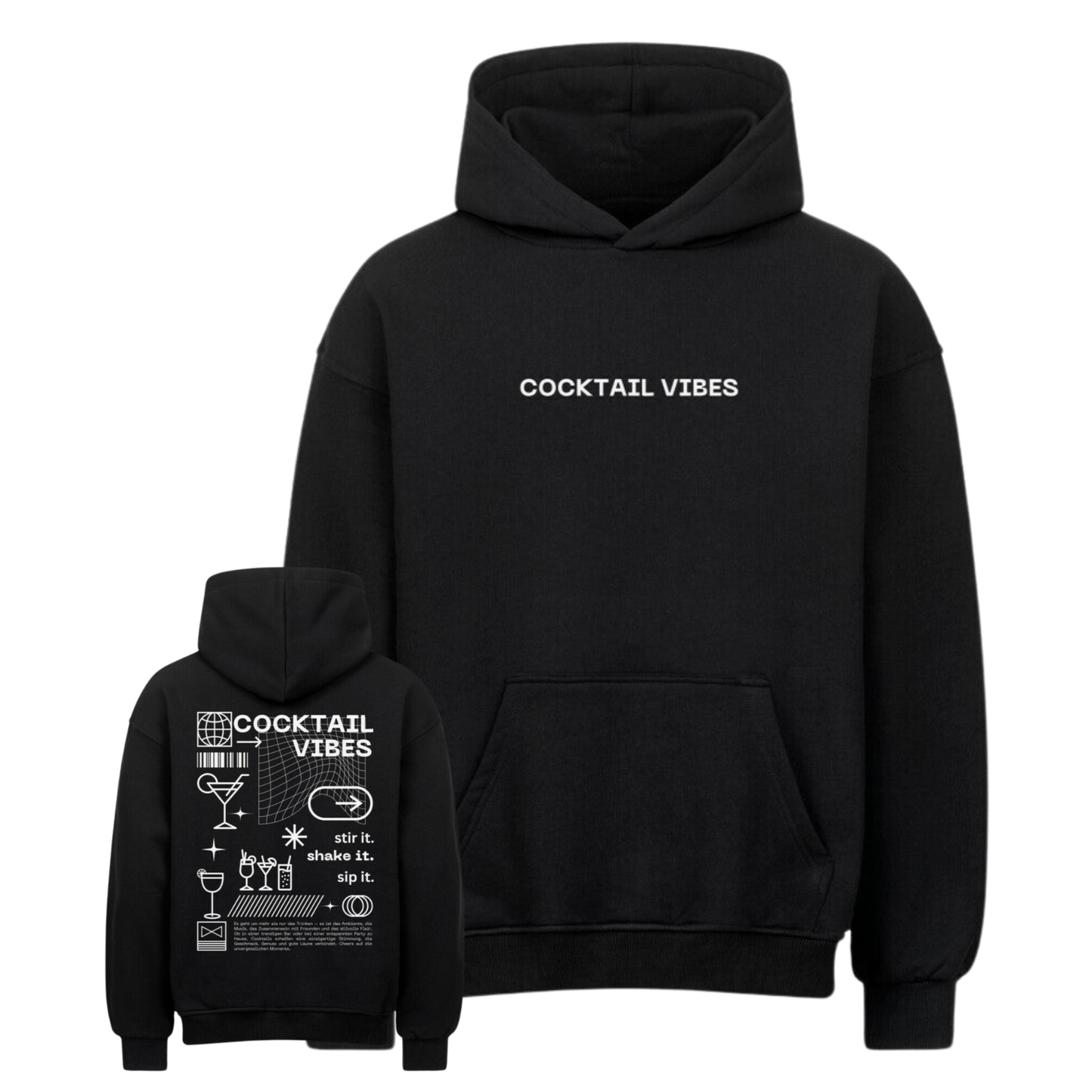 Cocktail Vibes 2.0 Oversized Hoodie