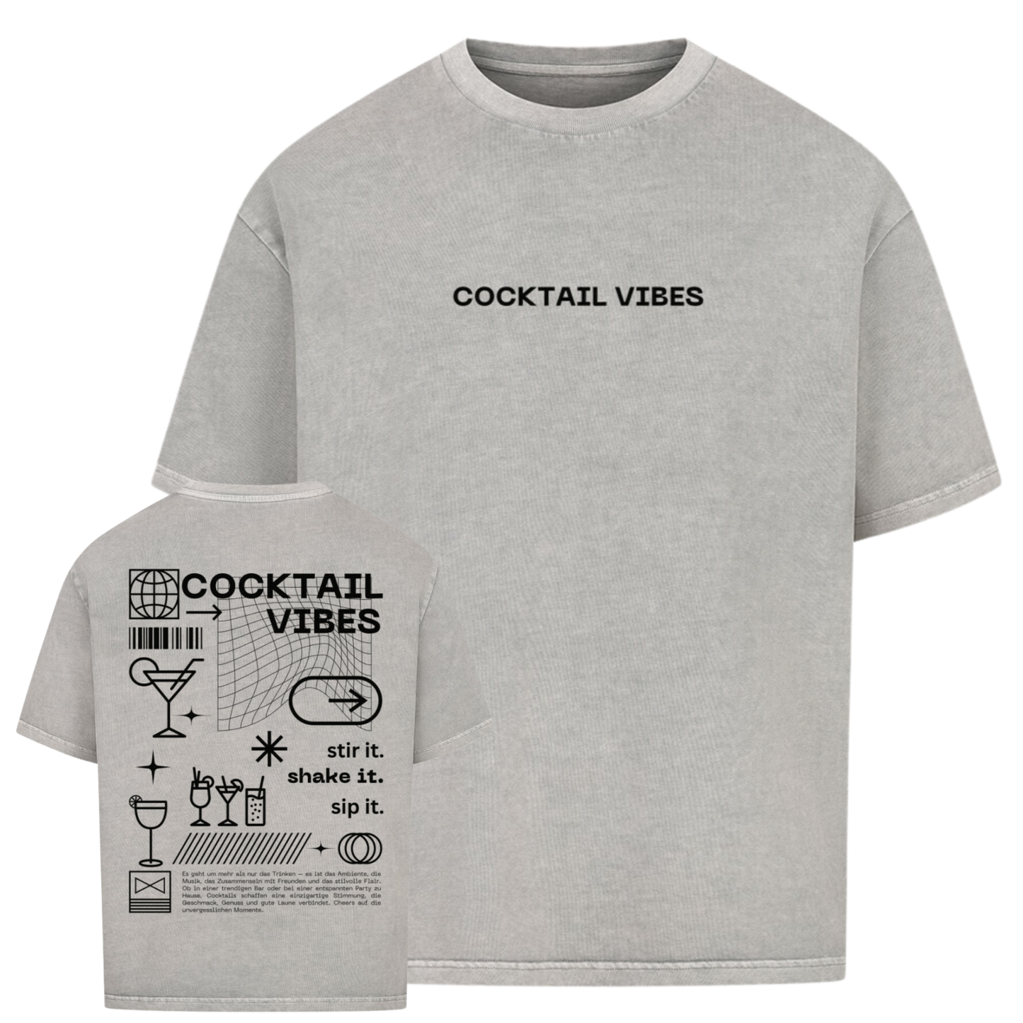 Cocktail Vibes 2.0 Oversized Shirt