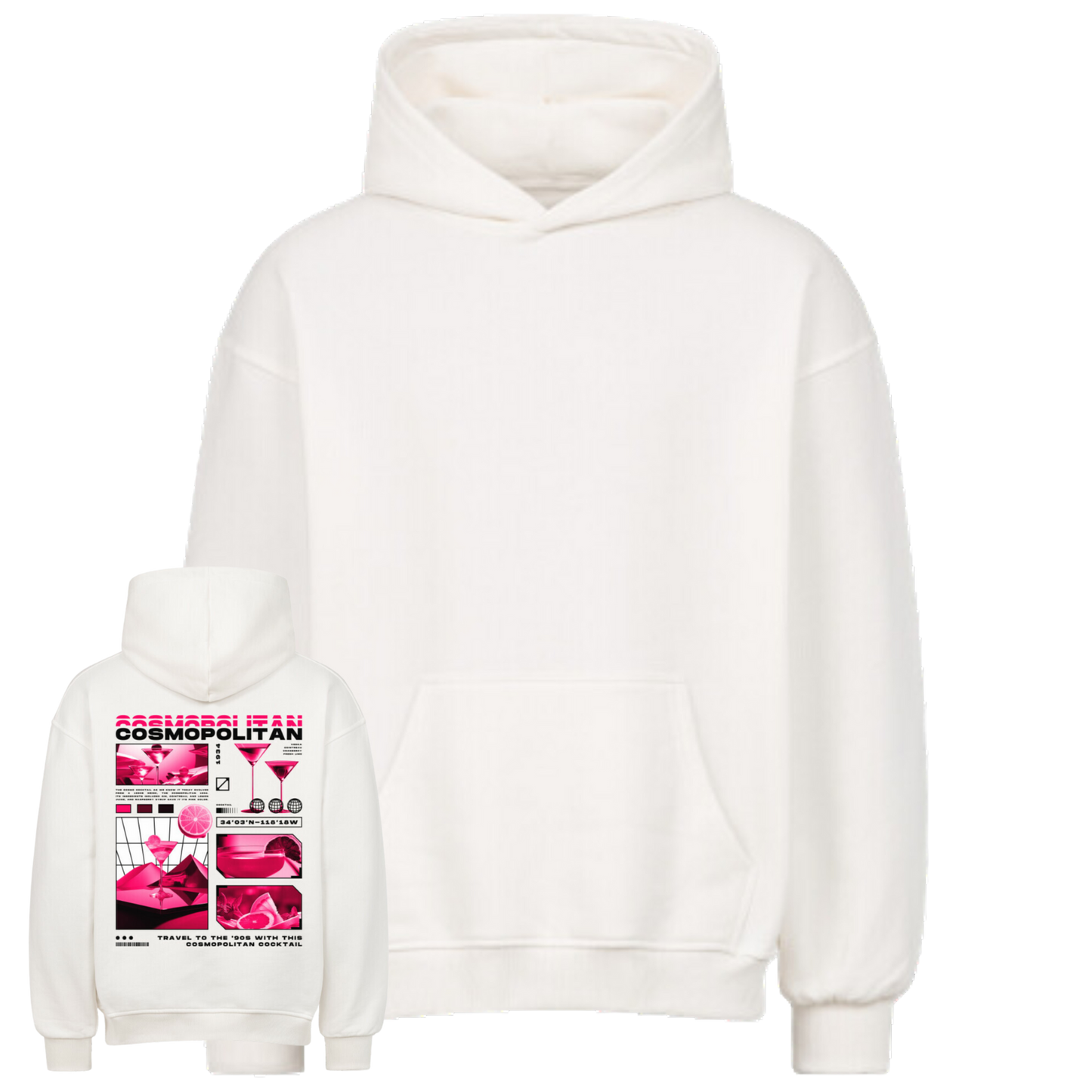 Cosmopolitan-Streetwear Oversized Hoodie