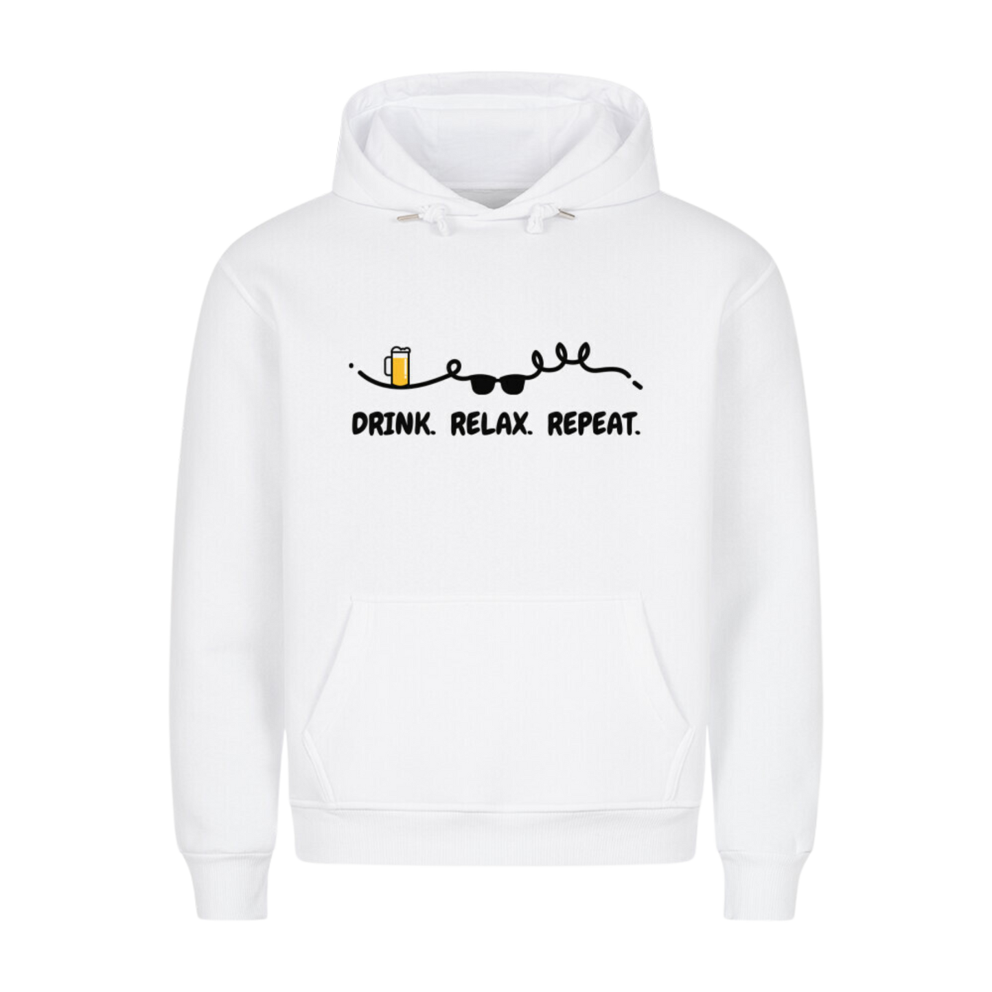 Drink. Relax. Repeat Premium Hoodie