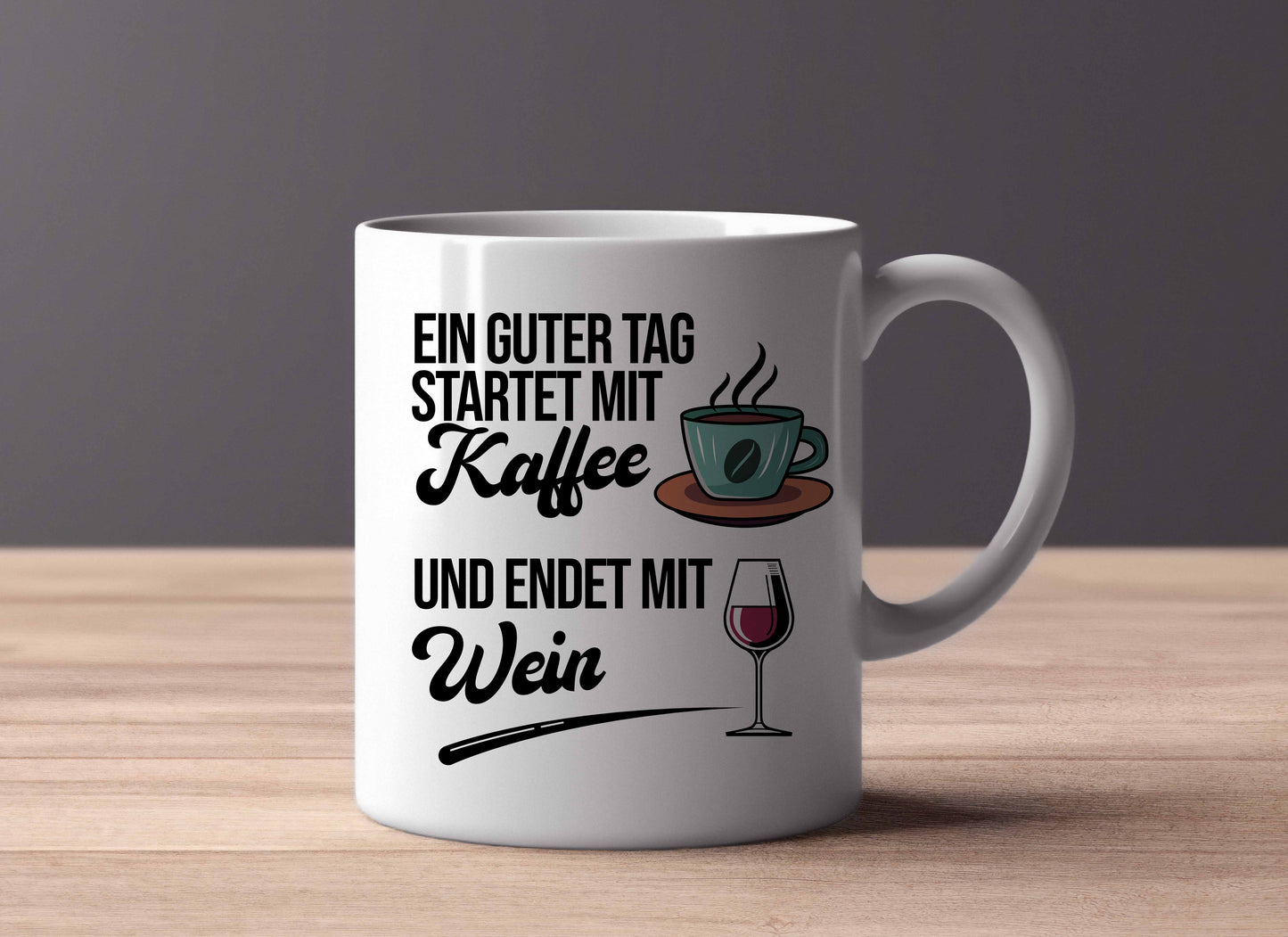 Kaffee und Wein Tasse