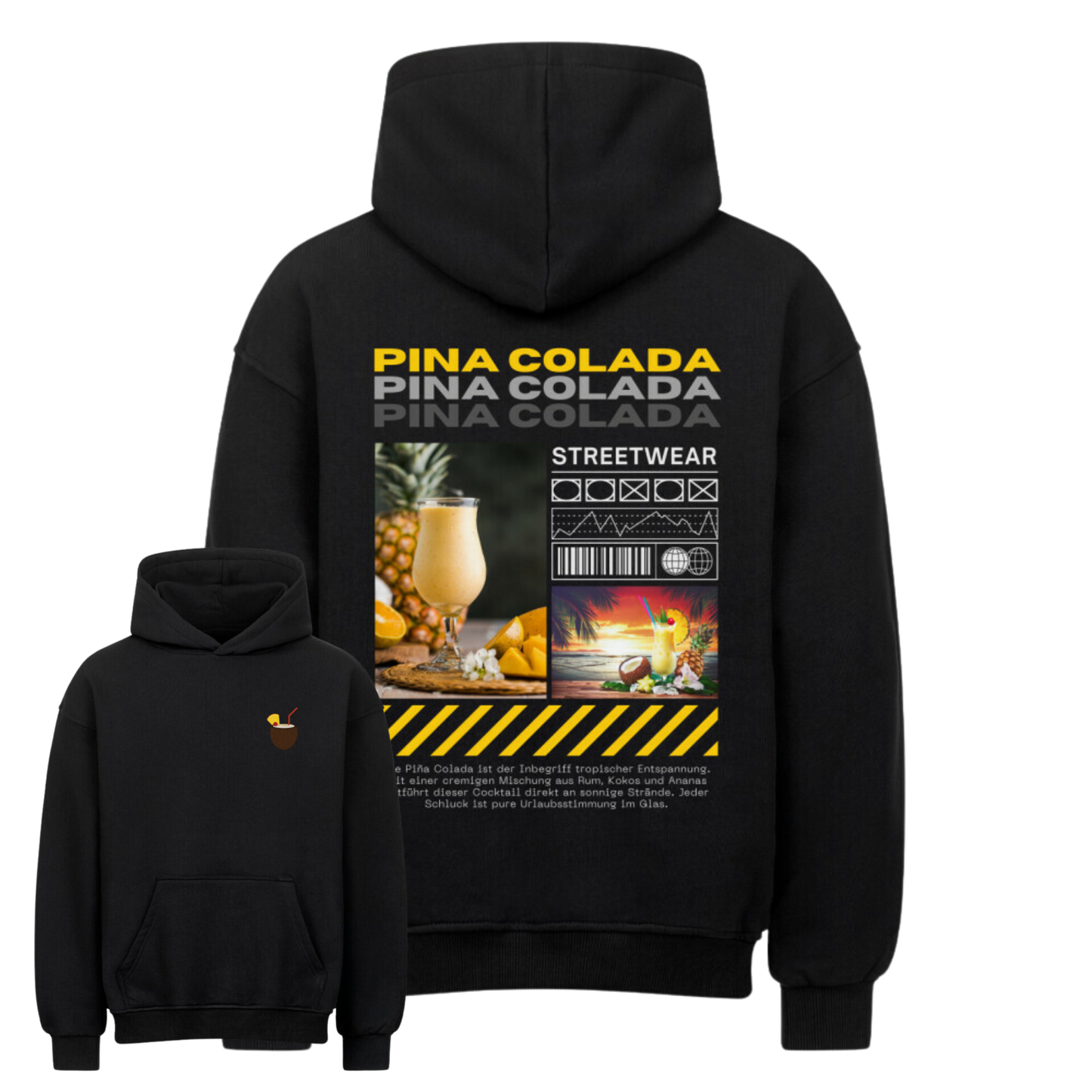 Pina Colada-Streetwear Oversized Hoodie