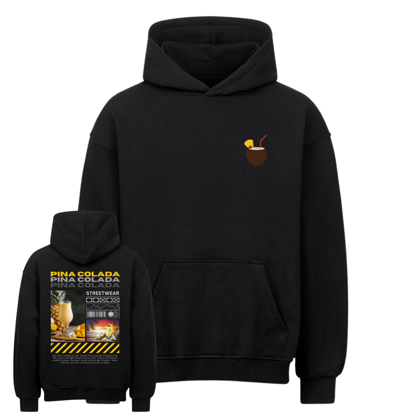 Pina Colada-Streetwear Oversized Hoodie