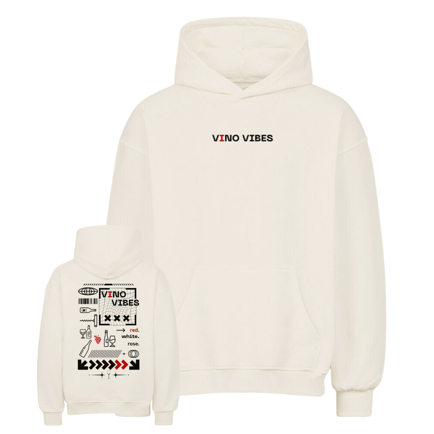 Vino Vibes Oversized Hoodie