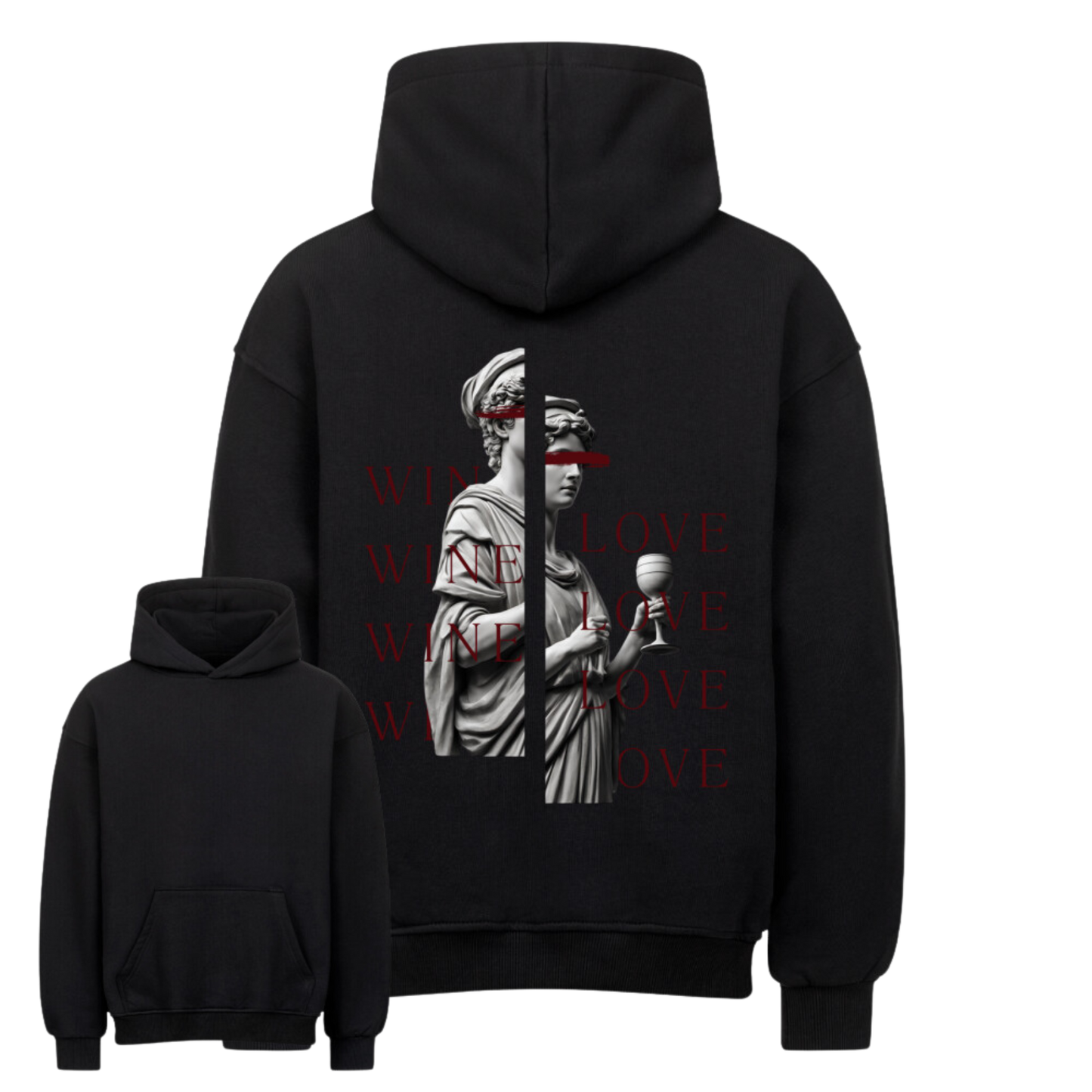 Wine Love RED Oversized Hoodie