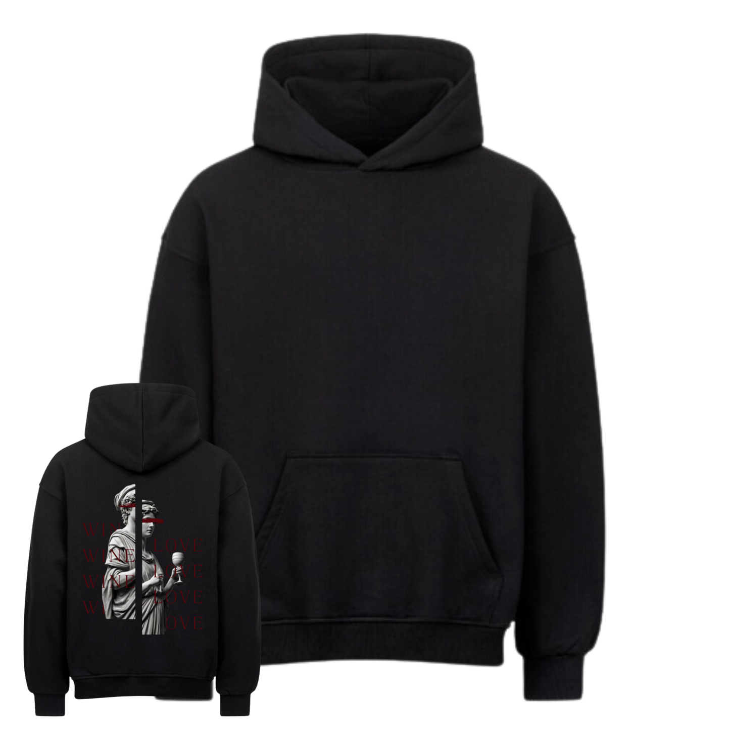 Wine Love RED Oversized Hoodie