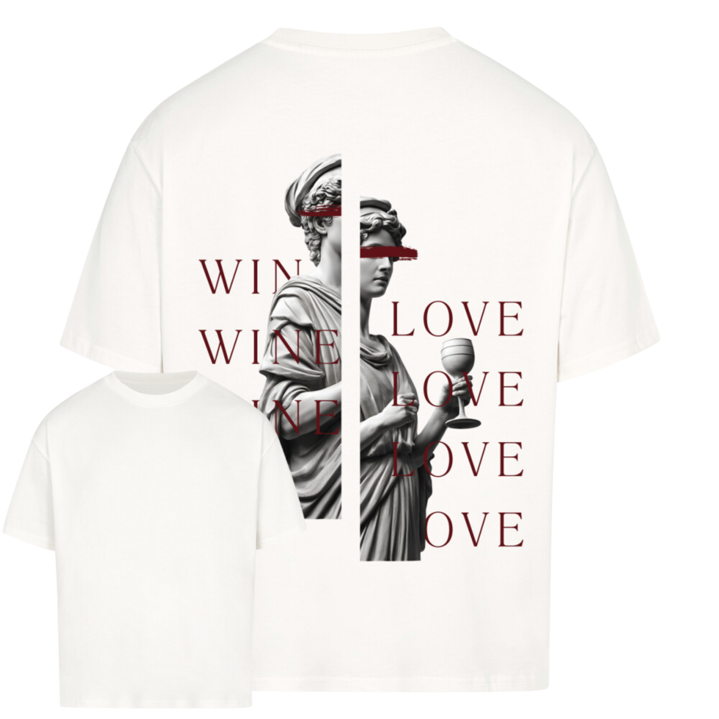 Wine Love RED Oversized Shirt