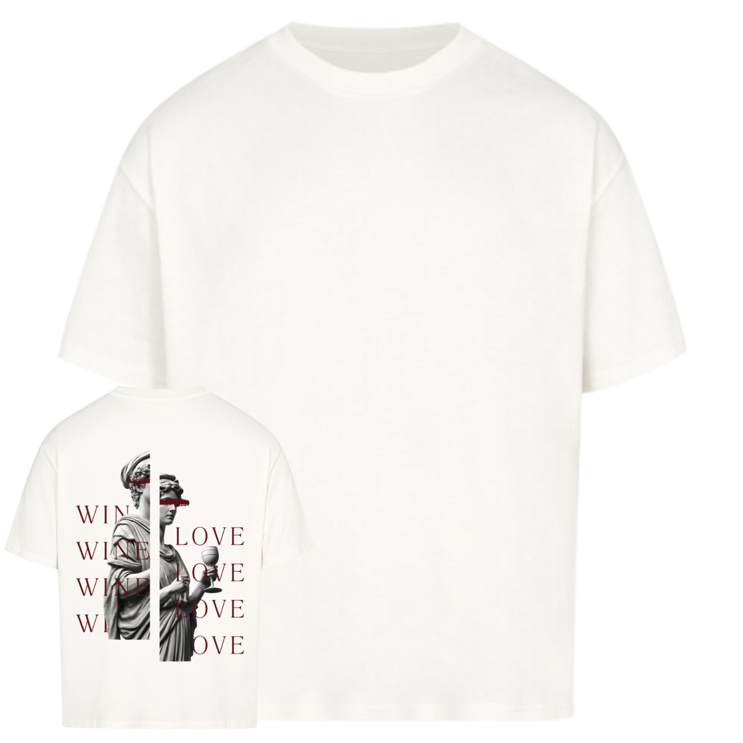 Wine Love RED Oversized Shirt