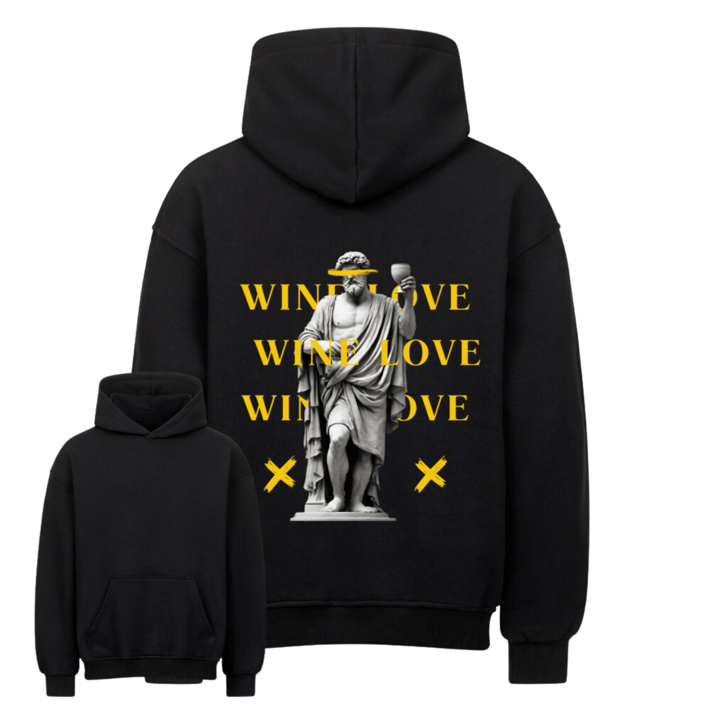 Wine Love YELLOW Oversized Hoodie