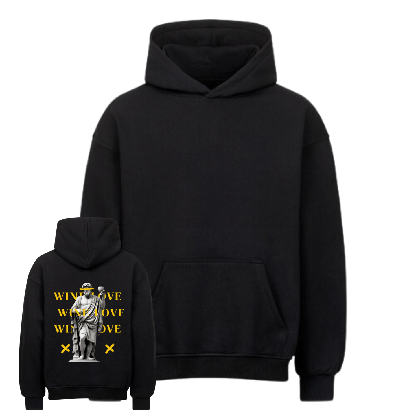 Wine Love YELLOW Oversized Hoodie